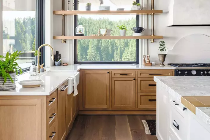 Clean and Warm Kitchen