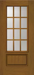 Doors with Glass and Grids - 1 Panel 3/4 Lite 12L
