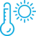warm thermometer icon