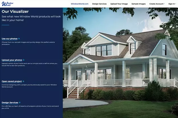 Test paint colors on your home with the Window World visualizer tool