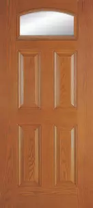 Doors with Glass - 4 Panel Camber Top