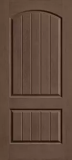 Doors without Glass - 2-Panel Plank Soft Arch