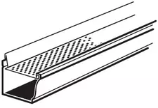 Gutter cutout with a continuous hanger in the place of gutter hangers