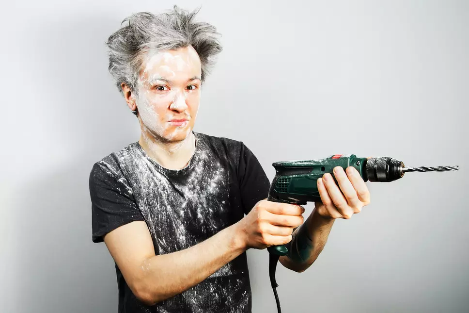 Man Covered In Plaster After Failed Home Improvement Window World Hero