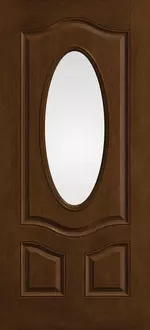 Doors with Glass - 3/4-Lite Deluxe Oval Lite 2-Panel