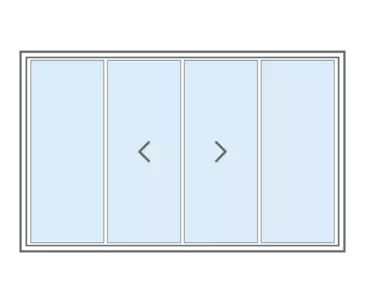 Configuration Options - Sliding 4-Panel