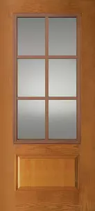 Doors with Glass and Grids - 1 Panel 3/4 Lite 6L