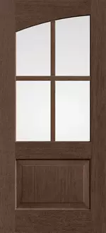Doors with Glass and Grids - 2/3-Lite Common Arch Left 4-Lite