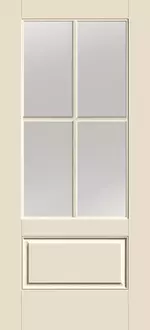 Doors with Glass and Grids - 3/4-Lite 4-Lite