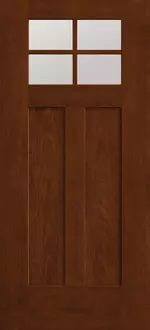 Doors with Glass and Grids - Shaker Craftsman 4-Lite