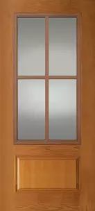 Doors with Glass and Grids - 1 Panel 3/4 Lite 4L