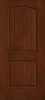 Doors without Glass - 2-Panel Plank Soft Arch