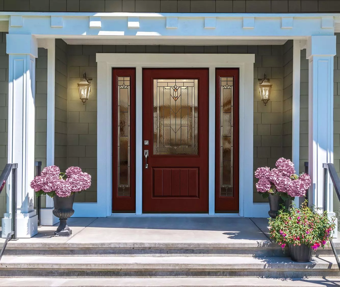 A new grand entryway front door