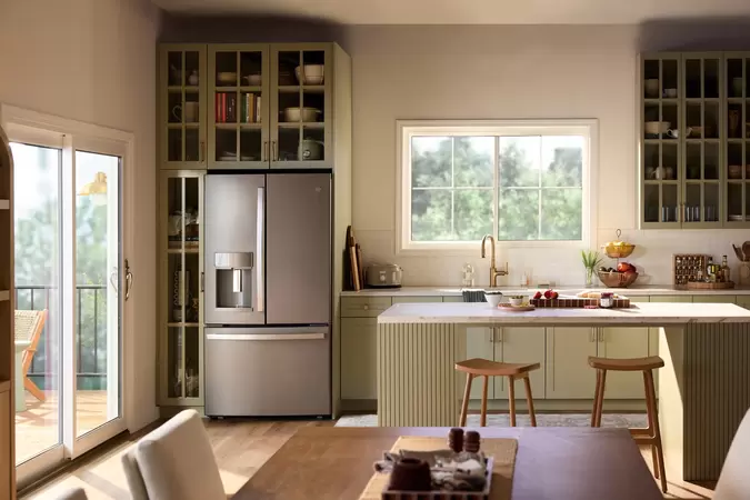 Restorations series white sliding windows in a large kitchen