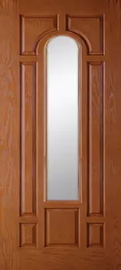 Doors with Glass - 7 Panel Center Arch