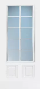 Doors with Glass and Grids - 2 Panel 3/4 Lite 10L