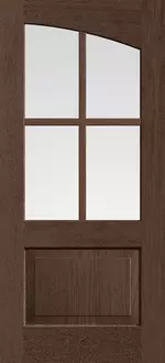 Doors with Glass and Grids - 2/3-Lite Common Arch Right 4-Lite