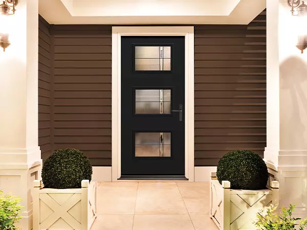 A Onyx Therma-Tru® Pulse® Modern Entry Door