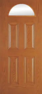 Doors with Glass - 4 Panel Fan