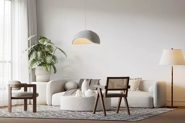 Cloud Dancer Living Room