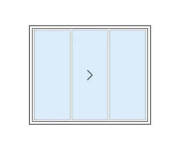 Configuration Options - Sliding 3-Panel Center