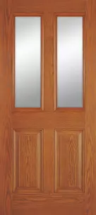 Doors with Glass - 2 Panel Twin 1/2 Lite