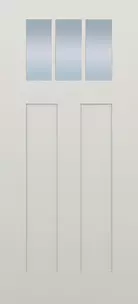 Doors with Glass and Grids - 2 Panel Shaker Craftsman 3L