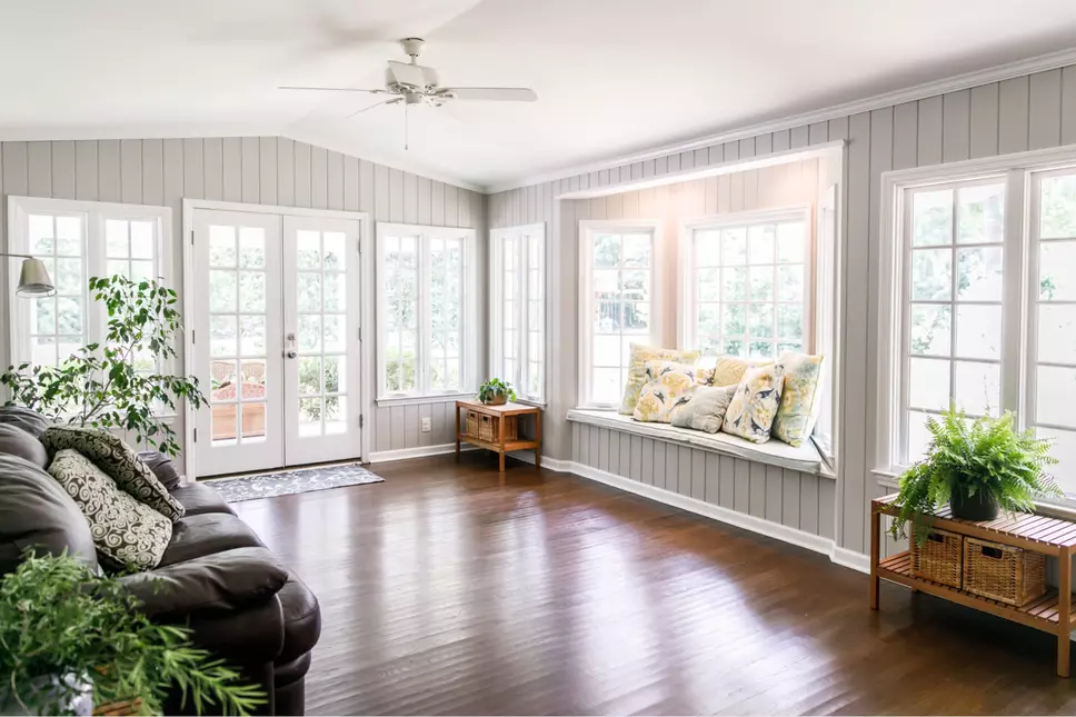 Sunroom with windows and lots of natural light