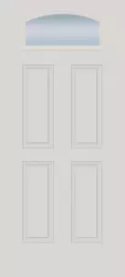Doors with Glass - 4 Panel Camber Top