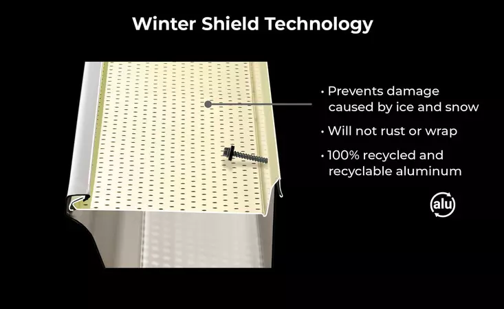 Winter shield technology - prevents damage caused by ice and snow.