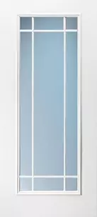 Doors with Glass and Grids - Full Lite 9L Prairie