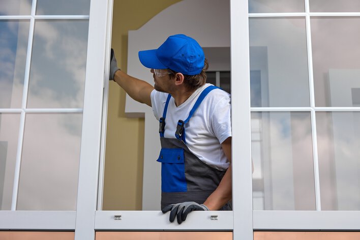 Contractor Inspects Window