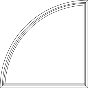 Shape Options - Quarter Circle