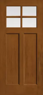 Doors with Glass and Grids - Shaker Craftsman 4-Lite