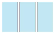 Configuration Options - 3-Lite End Vent Slider (1/3 - 1/3 - 1/3)