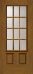 Doors with Glass and Grids - 2 Panel 3/4 Lite 12L
