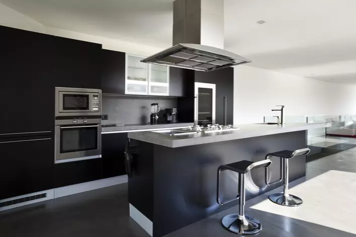 Modern home sleek kitchen