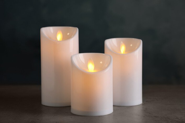 Battery-powered candles