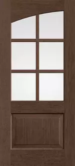 Doors with Glass and Grids - 2/3-Lite Common Arch Left 6-Lite
