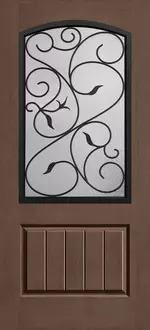 Doors with Glass - 2/3 Arch Lite 1-Panel Plank